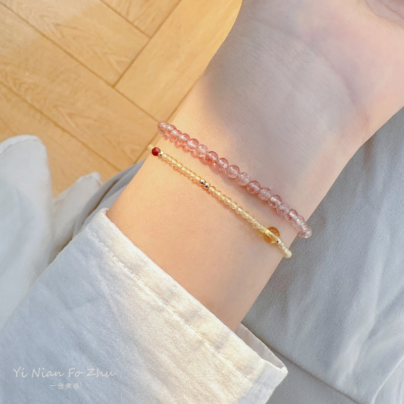 FJHDIY040 Citrine Bracelet 2mm