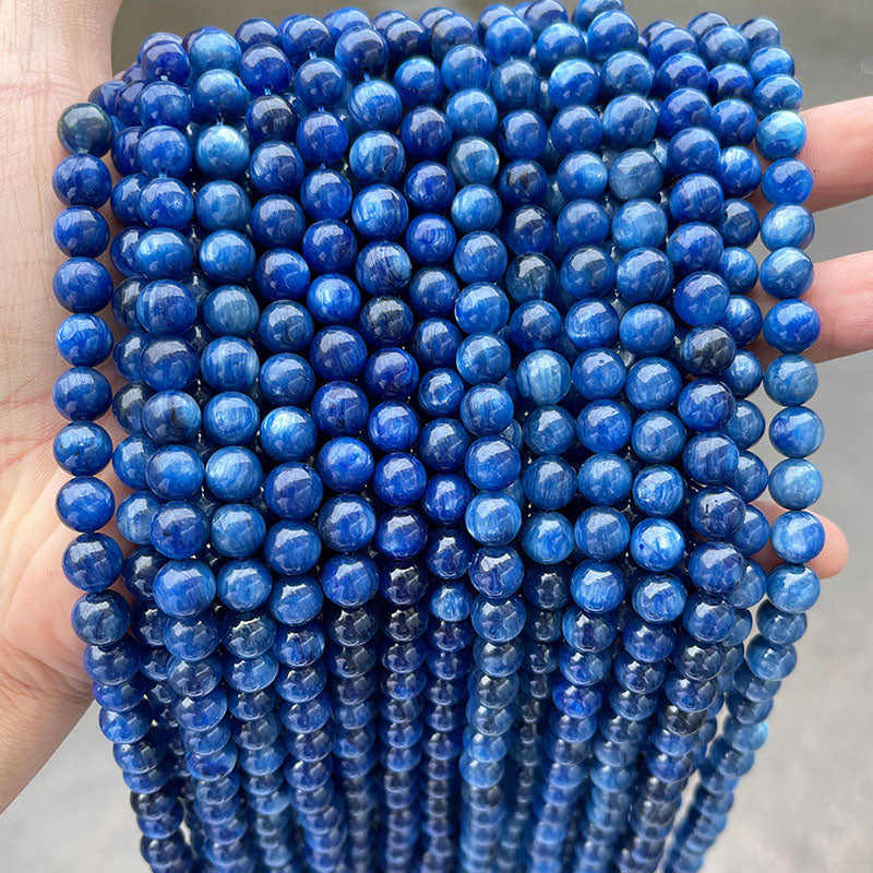 カイヤナイトビーズ卸売 天然 6/8/10mm