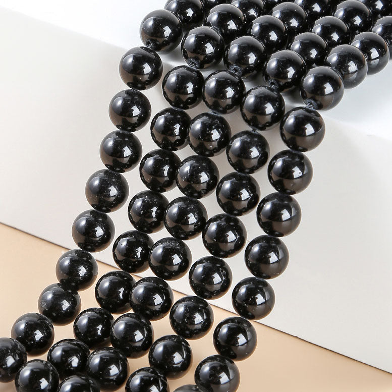 ブラックトルマリンビーズ卸売 5A/7A 4/6/8/10/12mm