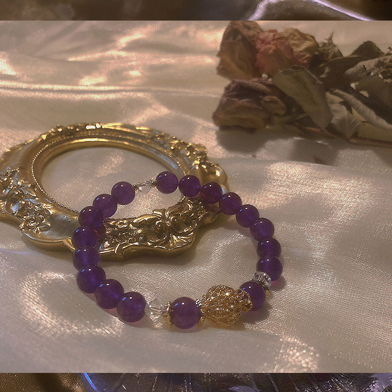 FJHDIY022 Amethyst Bracelet 8mm