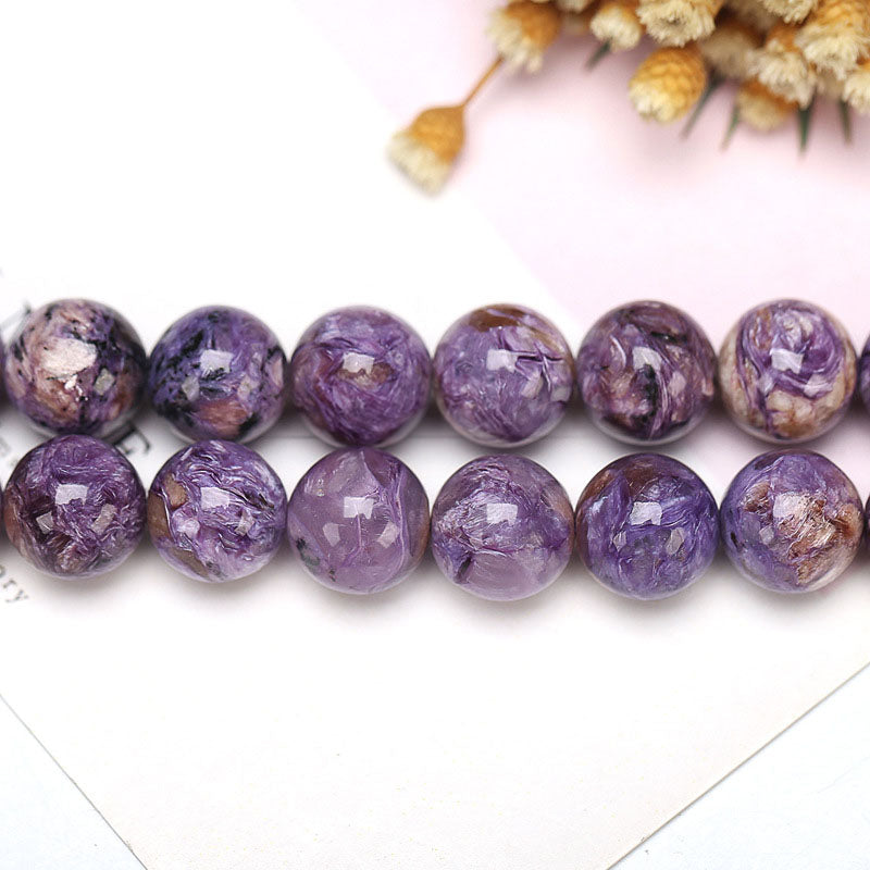 チャロアイトビーズ卸売 天然 9-10mm/11-12mm