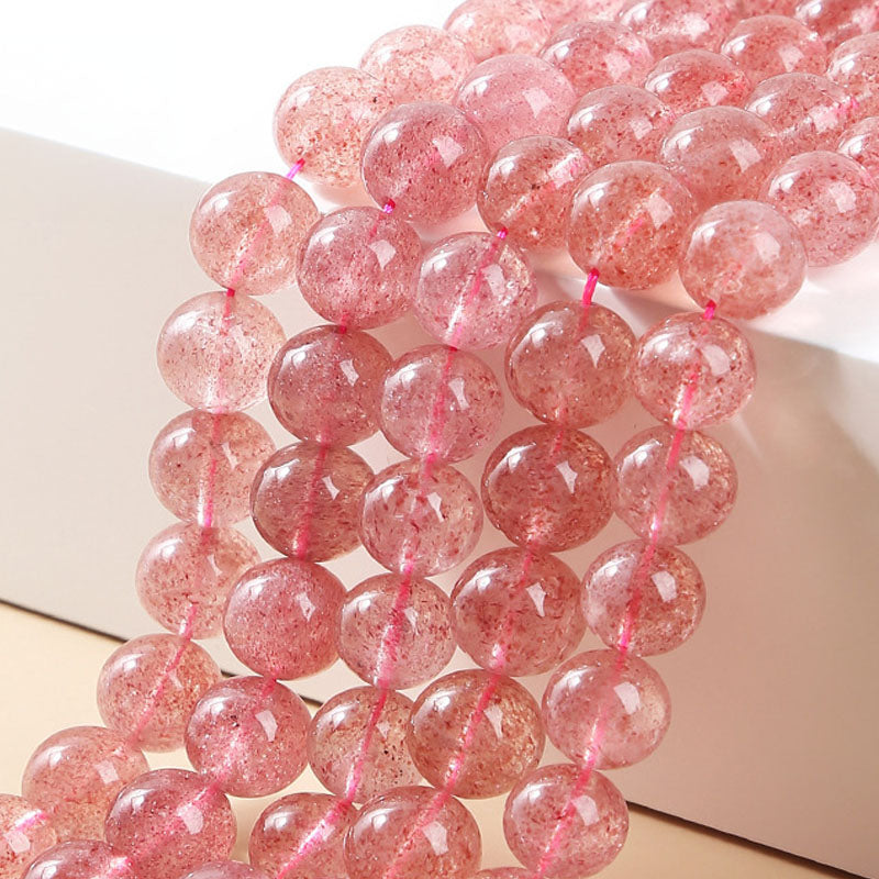 ストロベリークォー ツビーズ卸売 5A 8/10/12mm