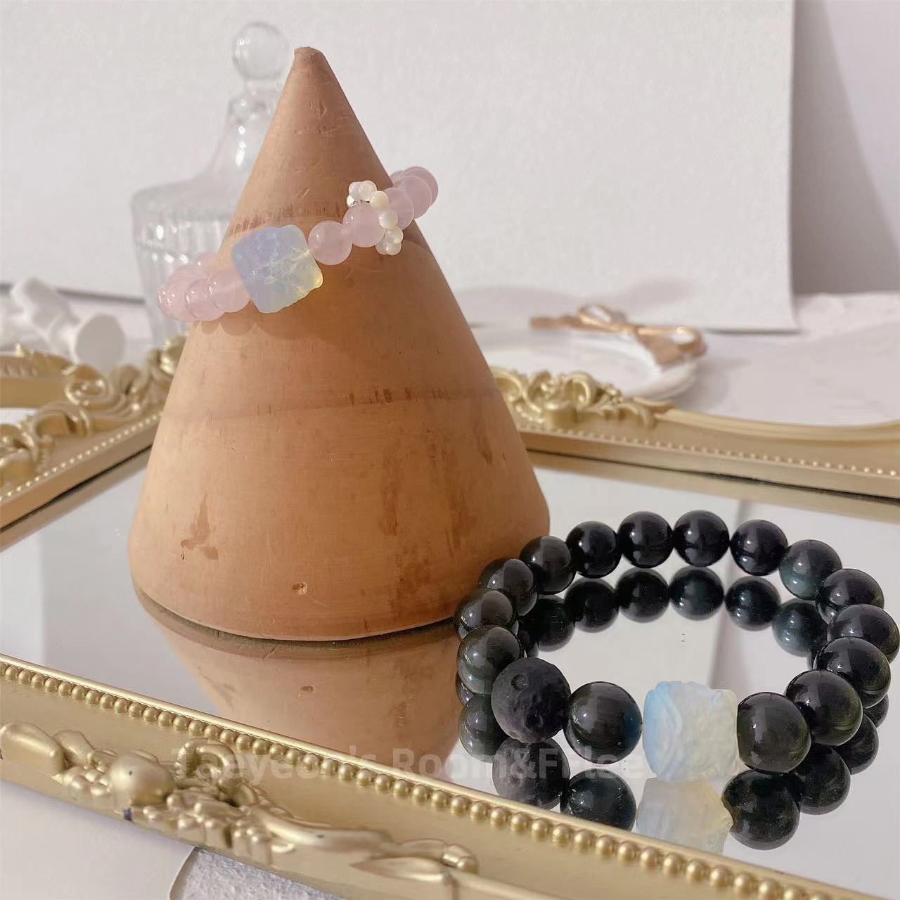 FJHDIY009 Obsidian Wake Lion Bracelet 8mm