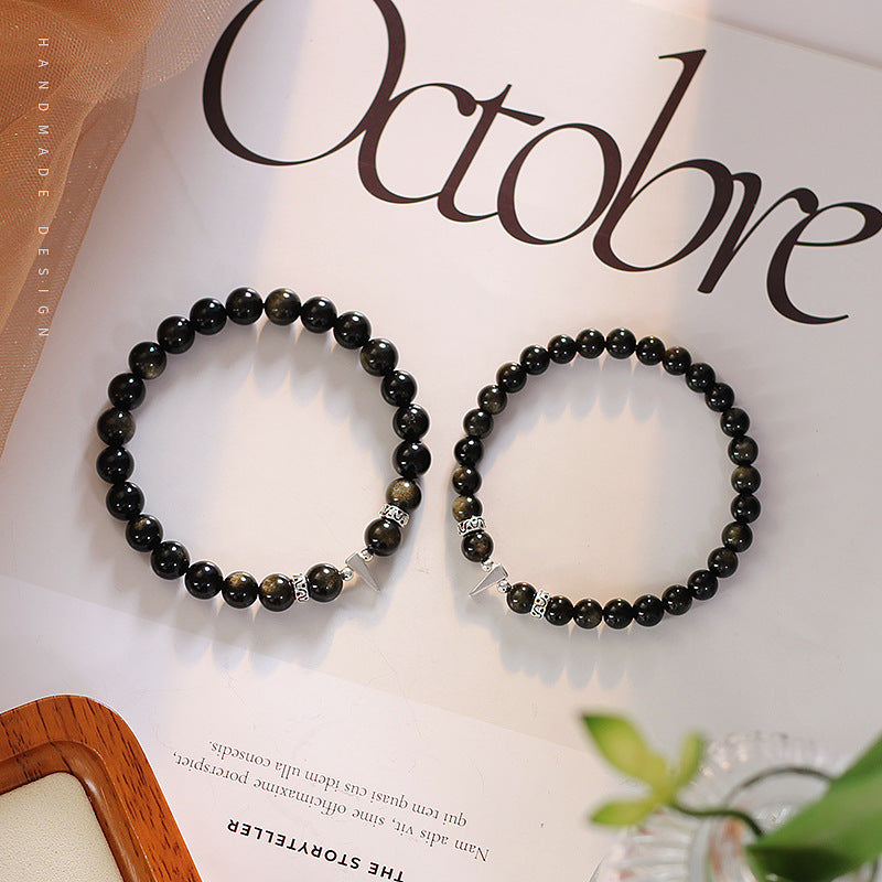 FJHDIY019 Golden Stone Bracelet 6/8mm