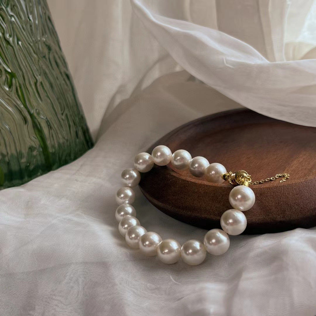 FJHDIY065 High-light pearl magnetic buckle Bracelet 6/8/10mm