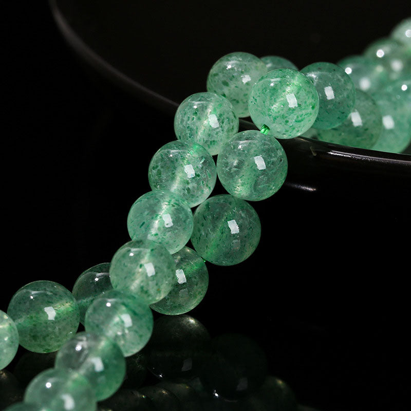 緑ストロベリークォーツビーズ卸売 天然 6/10mm