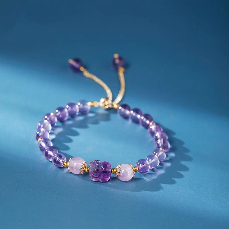 FJHDIY020 Aquamarine Pixiu Bracelet 8mm