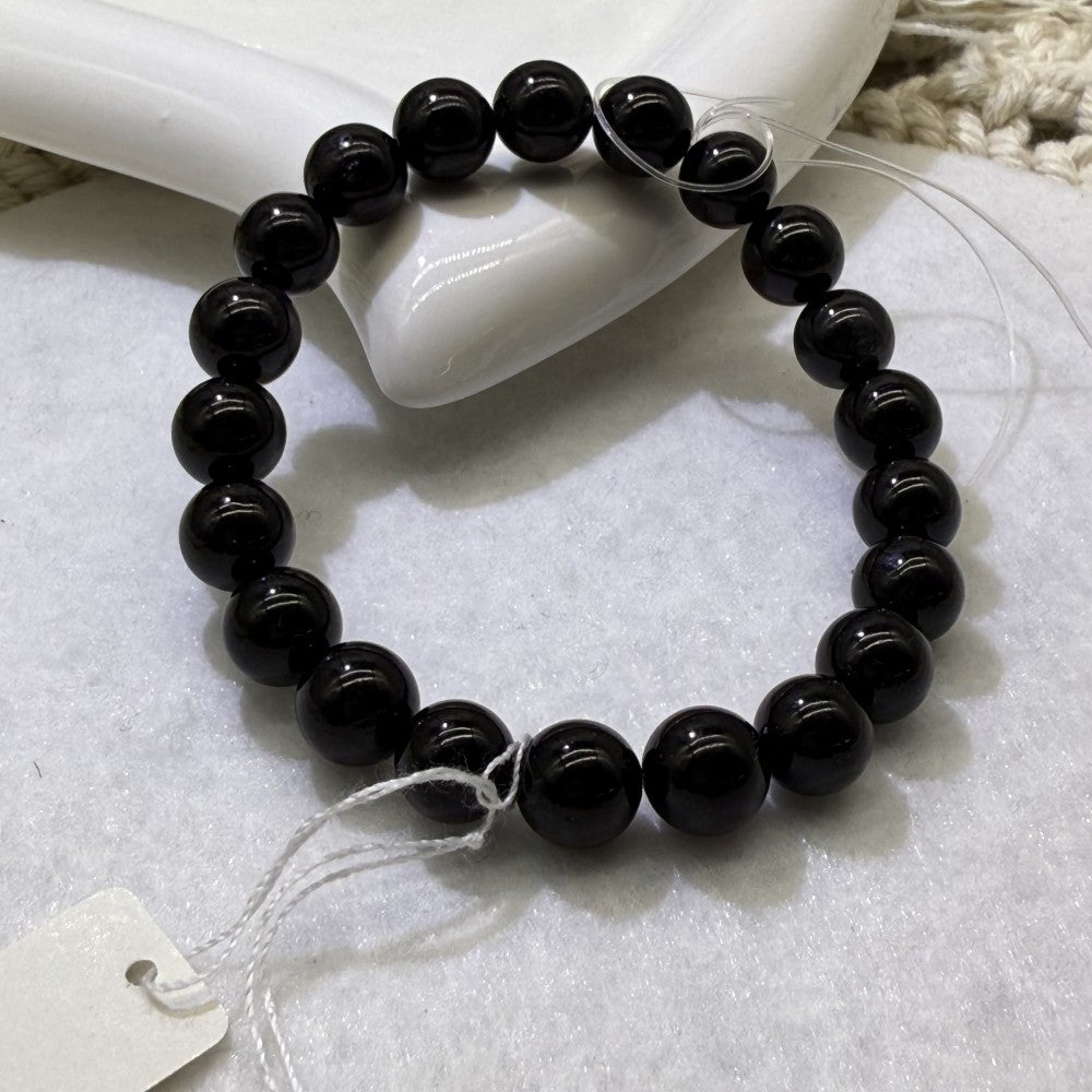 XLSL021 Black Rutilated Quartz bracelet 6/8/10/12mm