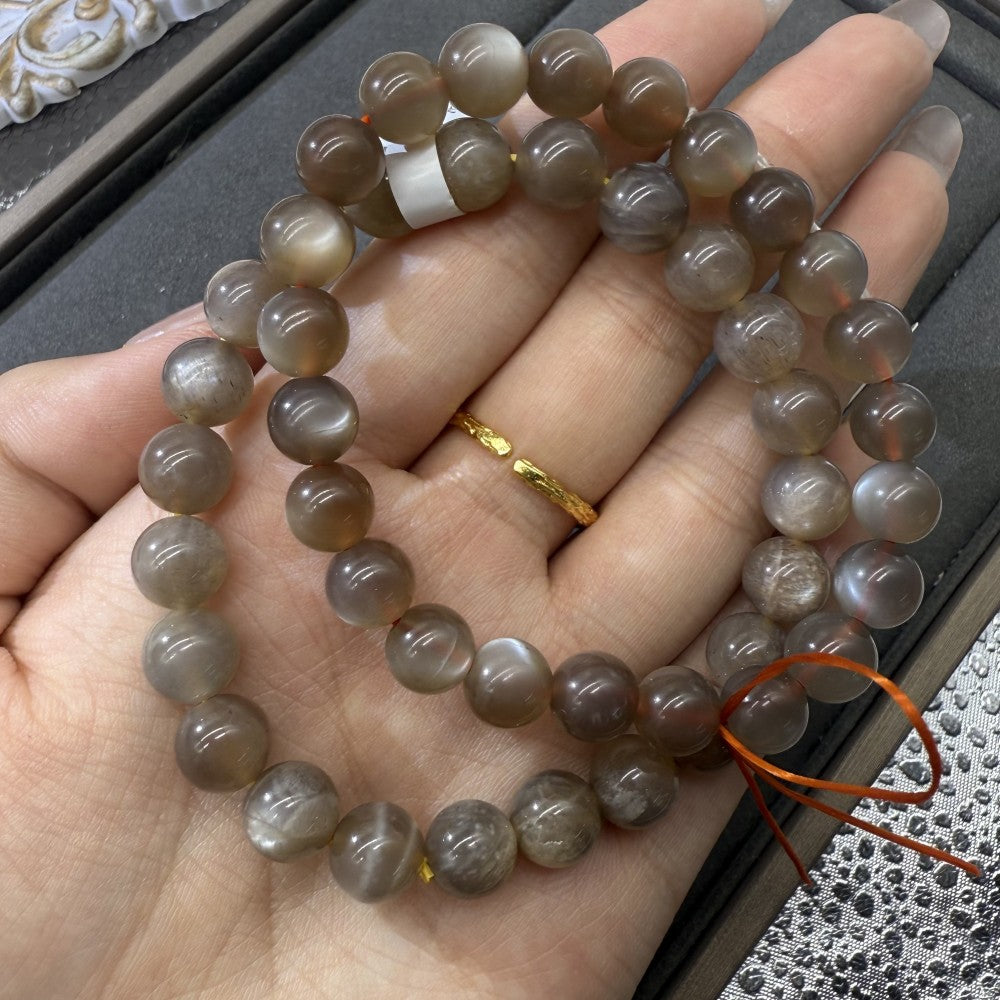 XLSL060 Milk Tea Moonlight bracelet 6/8/10/12mm