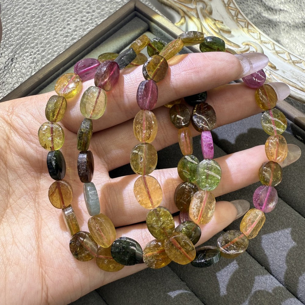 XLSL065 Traveling Tourmaline bracelet 6/8/10/12mm
