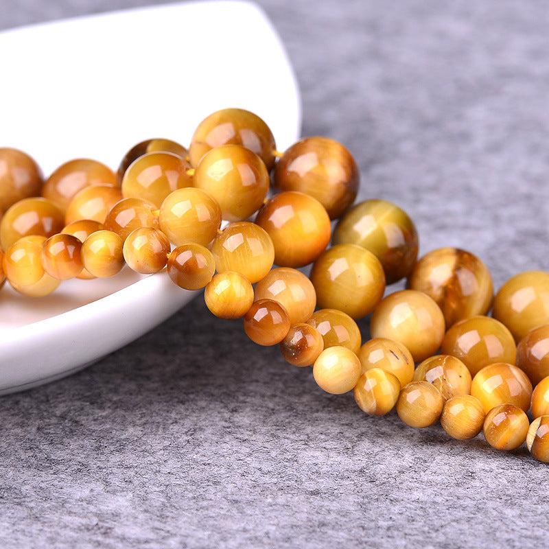 ゴールドタイガーアイ石 連材 8/10/12mm