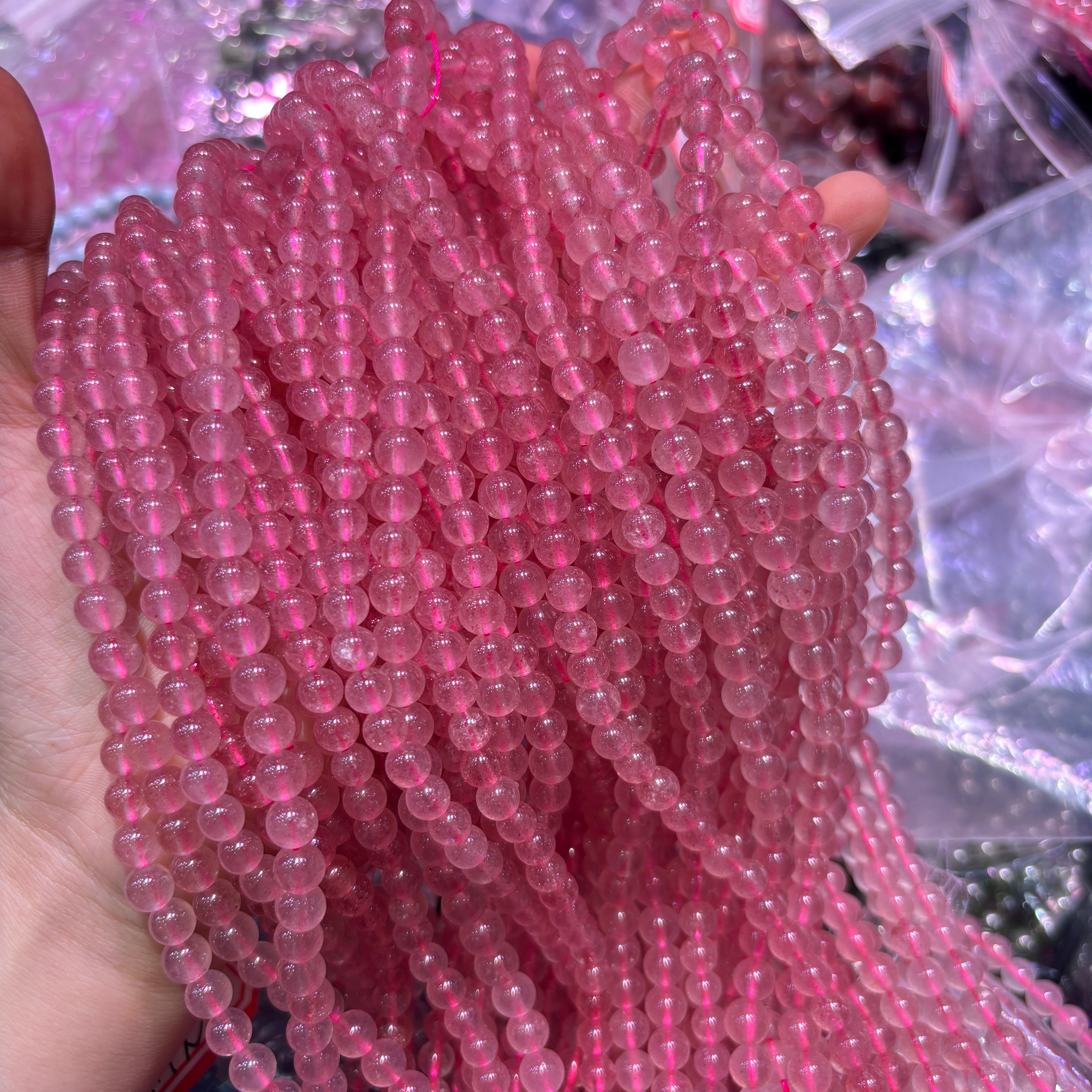 ストロベリークォーツ ブレスレット 8/10/12mm