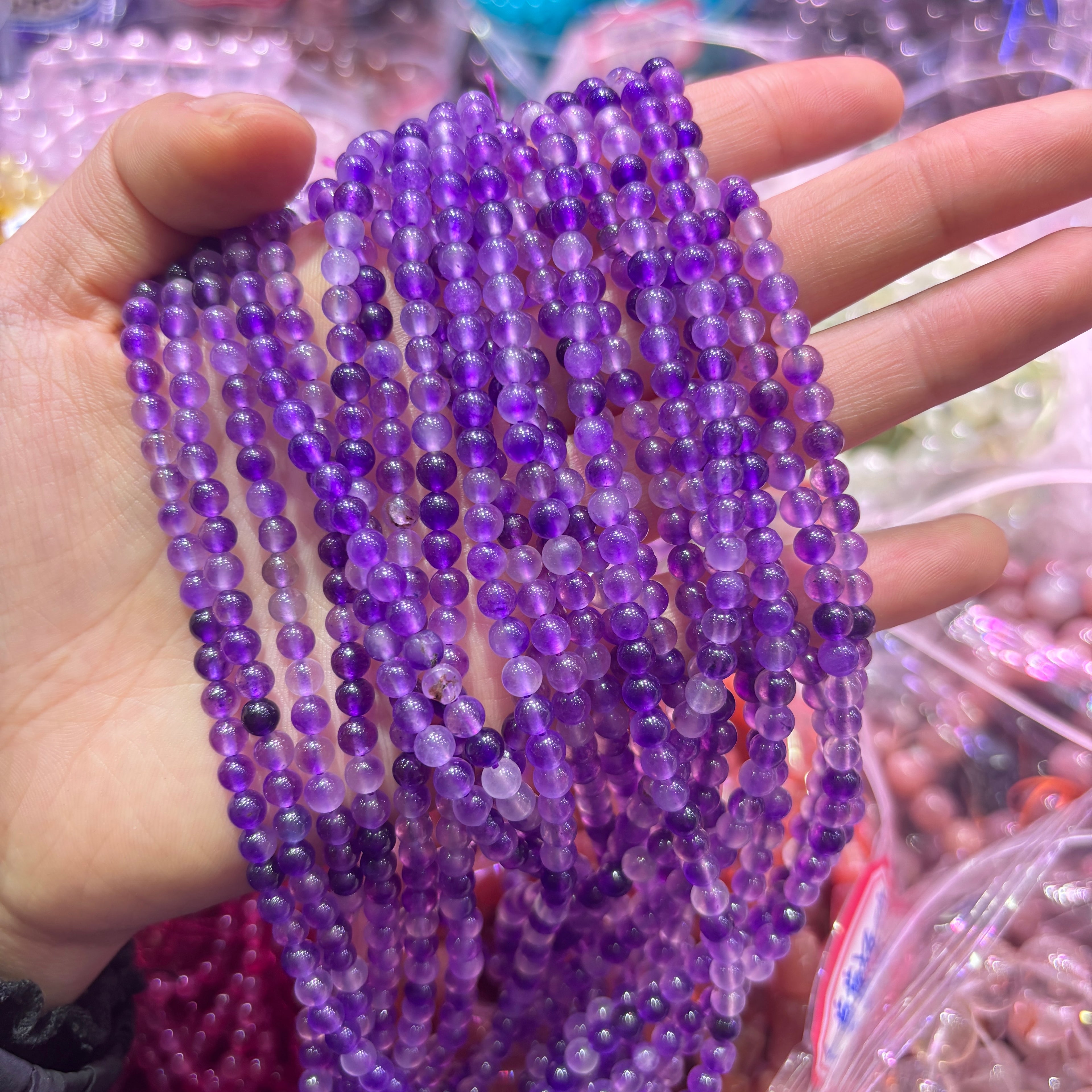 浮かぶ花クリソプレーズ ブレスレット 8/10/12mm