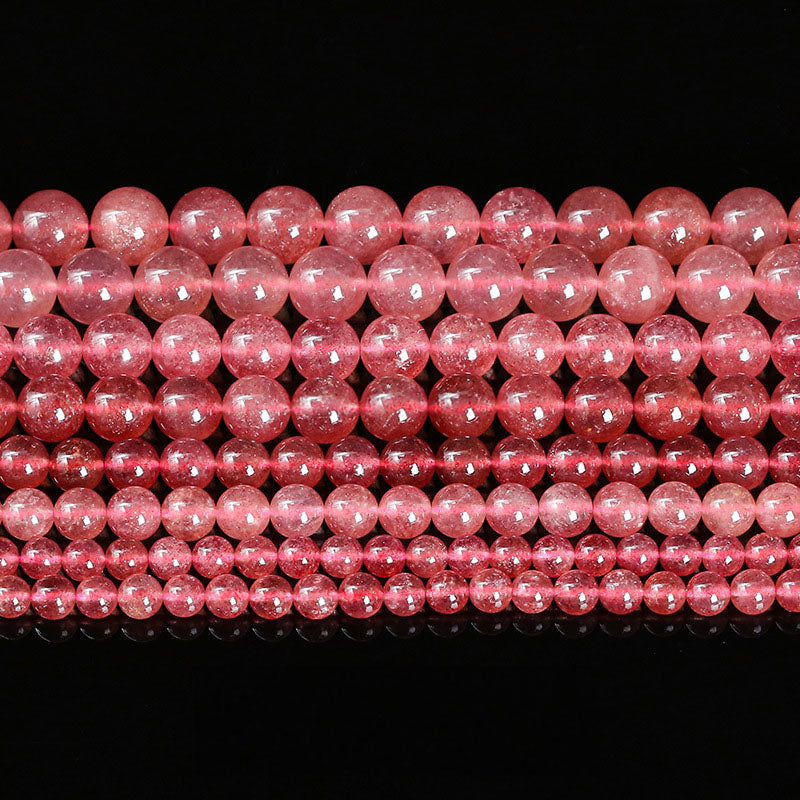 ストロベリークォー ツビーズ卸売 5A 8/10/12mm