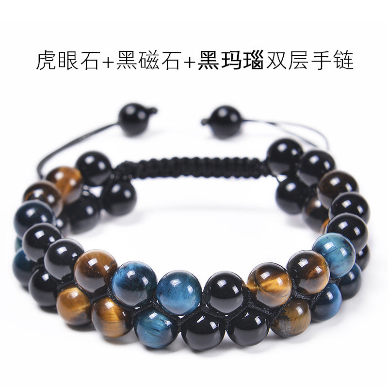 FJHDIY071 Natural strawberry crystal freshwater pearls Bracelet 8mm