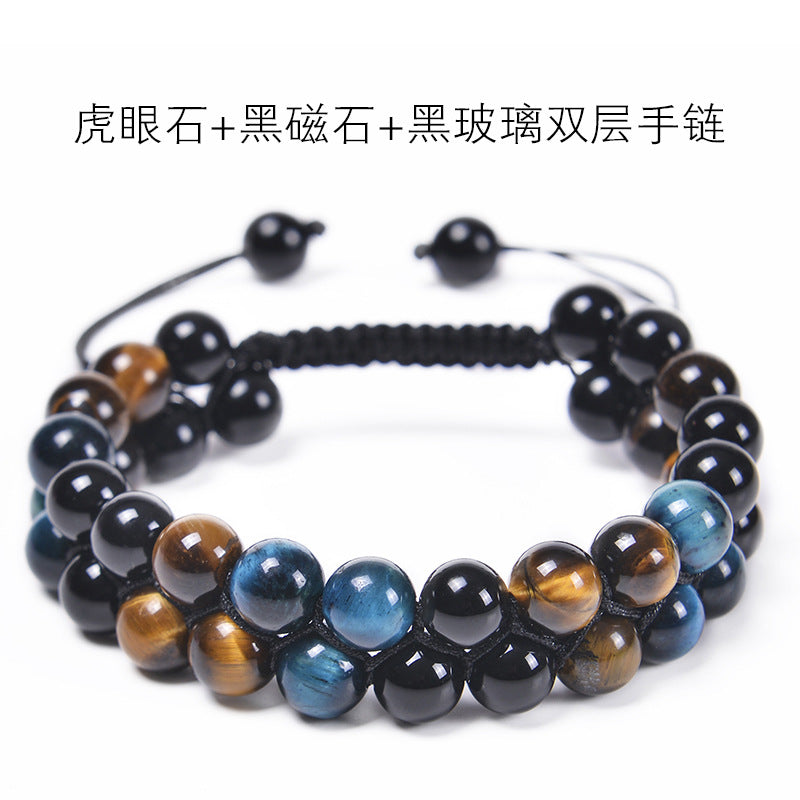 FJHDIY071 Natural strawberry crystal freshwater pearls Bracelet 8mm