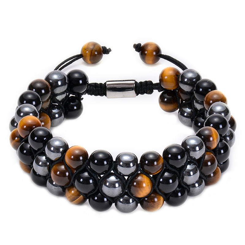 FJHDIY071 Natural strawberry crystal freshwater pearls Bracelet 8mm