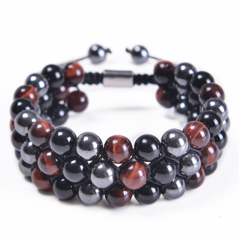 FJHDIY071 Natural strawberry crystal freshwater pearls Bracelet 8mm