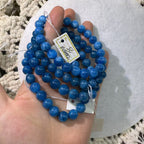 XLSL044 Blue phosphorus gray bracelet 6/8/10/12mm