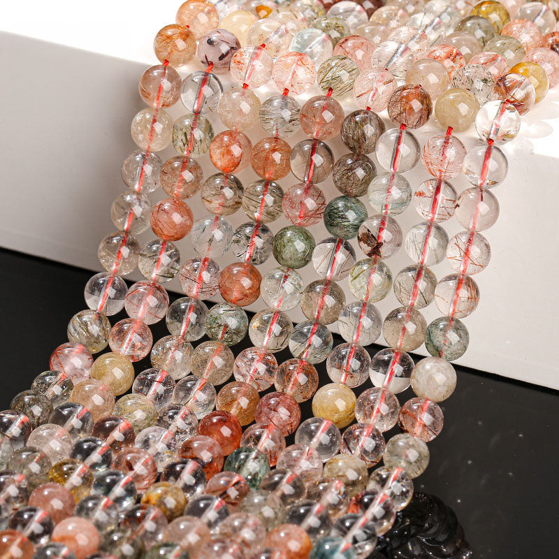 カラフルルチルクォーツビーズ卸売 3A 6/8/10mm – FJHCRYSTAL