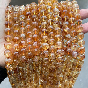 ダークシトリンビーズ卸売 3A/5A 6/8/10/12mm