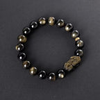 FJHDIY041 Golden Isidian Pixiu Bracelet 8/10/12mm