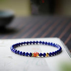 FJHDIY017 Lapis lazuli Bracelet 4mm