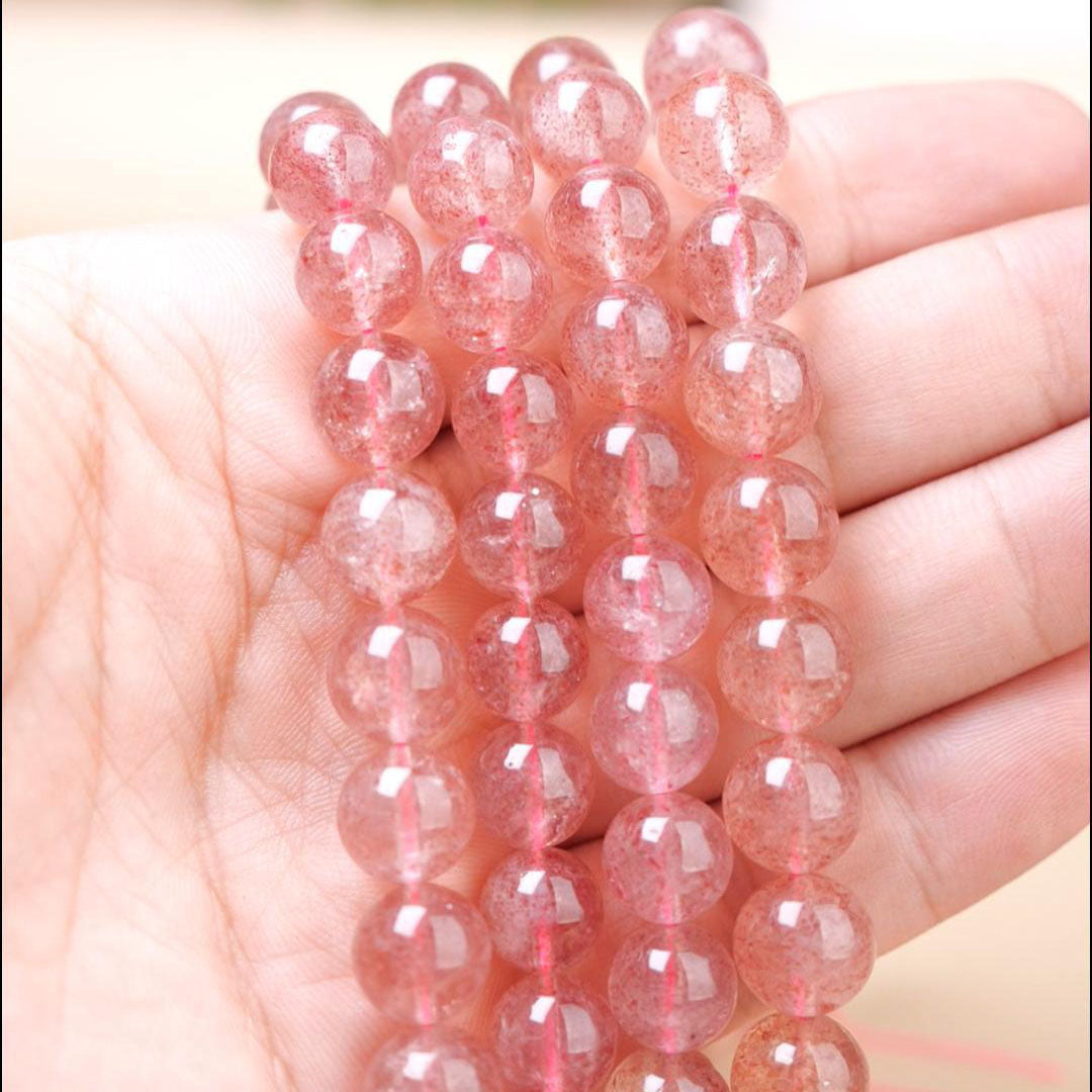 ストロベリークォー ツビーズ卸売 5A 8/10/12mm