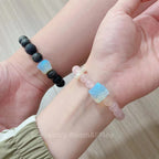 FJHDIY009 Obsidian Wake Lion Bracelet 8mm