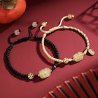 FJHDIY012 Cat's eye lime moonlight crystal Bracelet 8mm