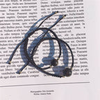 FJHDIY006 Obsidian braided rope Bracelet 10mm