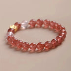 FJHDIY030 Strawberry crystal Bracelet 8mm