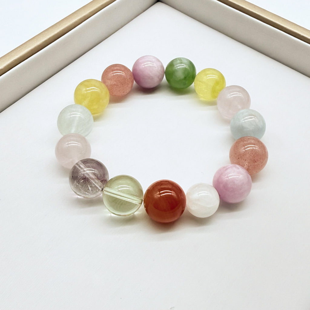 【予約販売商品】OS0004 オリジナルの天然石ブレスレット「活力と幸運」