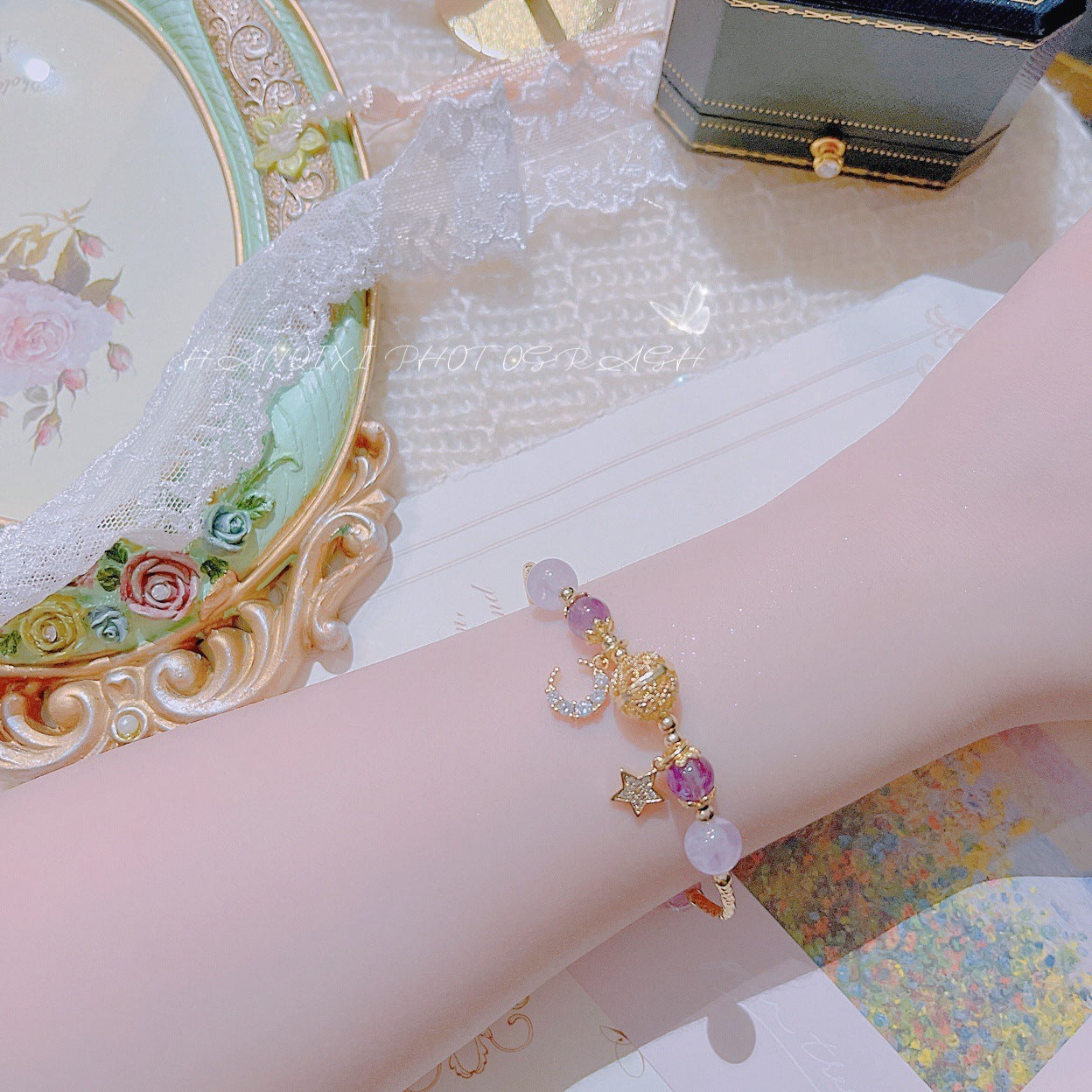 FJHDIY003 Lavender Amethyst Bracelet 10mm
