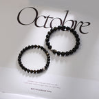 FJHDIY018 Black agate Bracelet 8mm