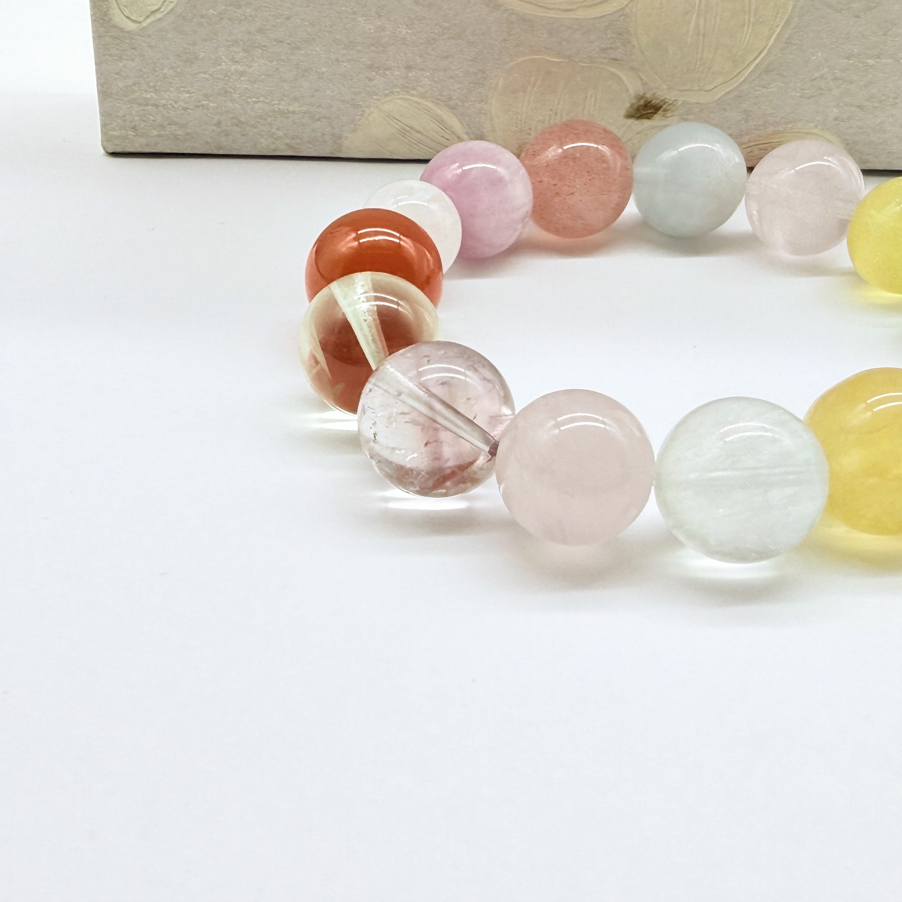 【予約販売商品】OS0004 オリジナルの天然石ブレスレット「活力と幸運」