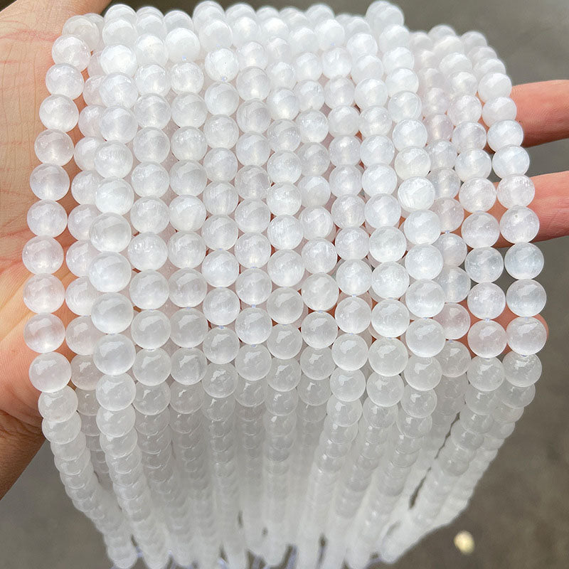 セレナイト（ジプサム）ビーズ卸売 3A/5A 6/8/10mm