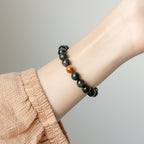 FJHDIY042 Obsidian tiger eye stone Bracelet 6/8/10/12mm