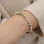 FJHDIY051 Star Moon Bodhi Shoushan Stone Style Bracelet 8mm