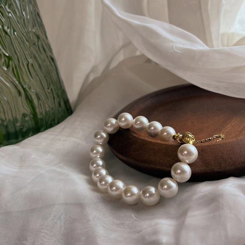 FJHDIY065 High-light pearl magnetic buckle Bracelet 6/8/10mm