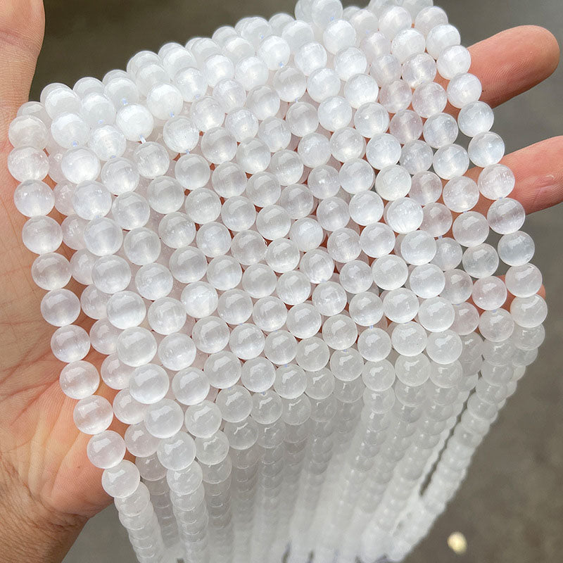 セレナイト（ジプサム）ビーズ卸売 3A/5A 6/8/10mm