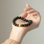FJHDIY042 Obsidian tiger eye stone Bracelet 6/8/10/12mm