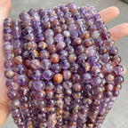 紫色のガーデンクォーツビーズ卸売 天然 4/6/8/10/12mm