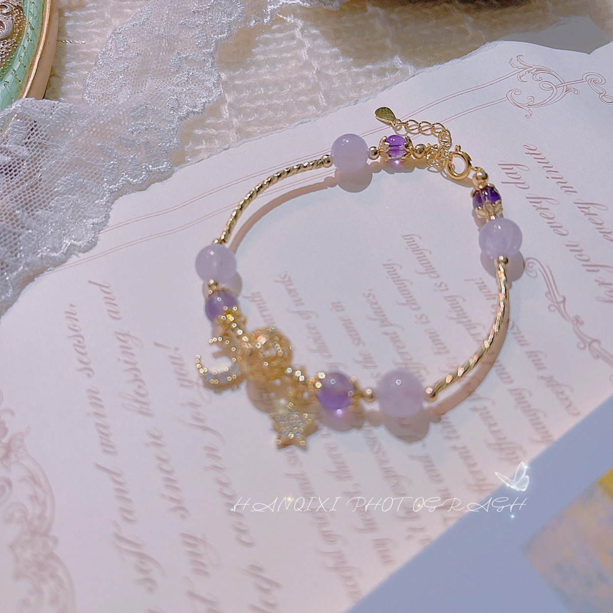 FJHDIY003 Lavender Amethyst Bracelet 10mm