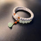 FJHDIY064 Star Moon Bodhi Zi Double Circle Art Play Bracelet 8mm