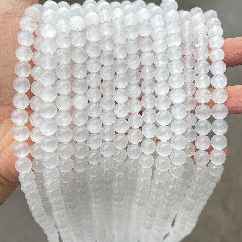 セレナイト（ジプサム）ビーズ卸売 3A/5A 6/8/10mm