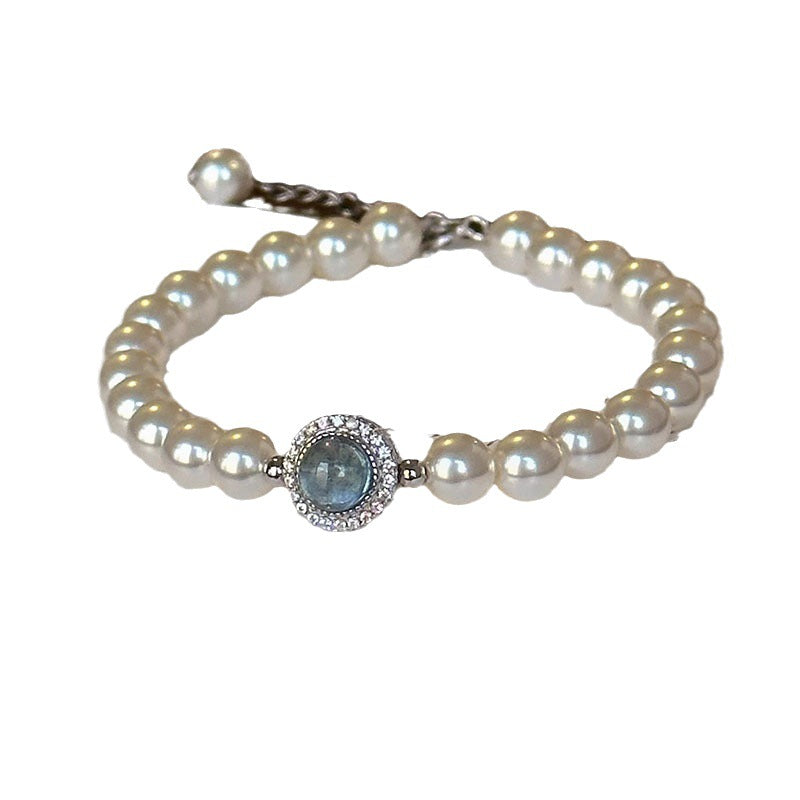 FJHDIY066 Tamsui Pearl Aquarium Bracelet 8mm