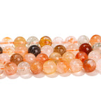 ラビットヘアー ビーズ卸売 赤 6/8mm