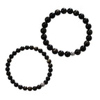 FJHDIY018 Black agate Bracelet 8mm
