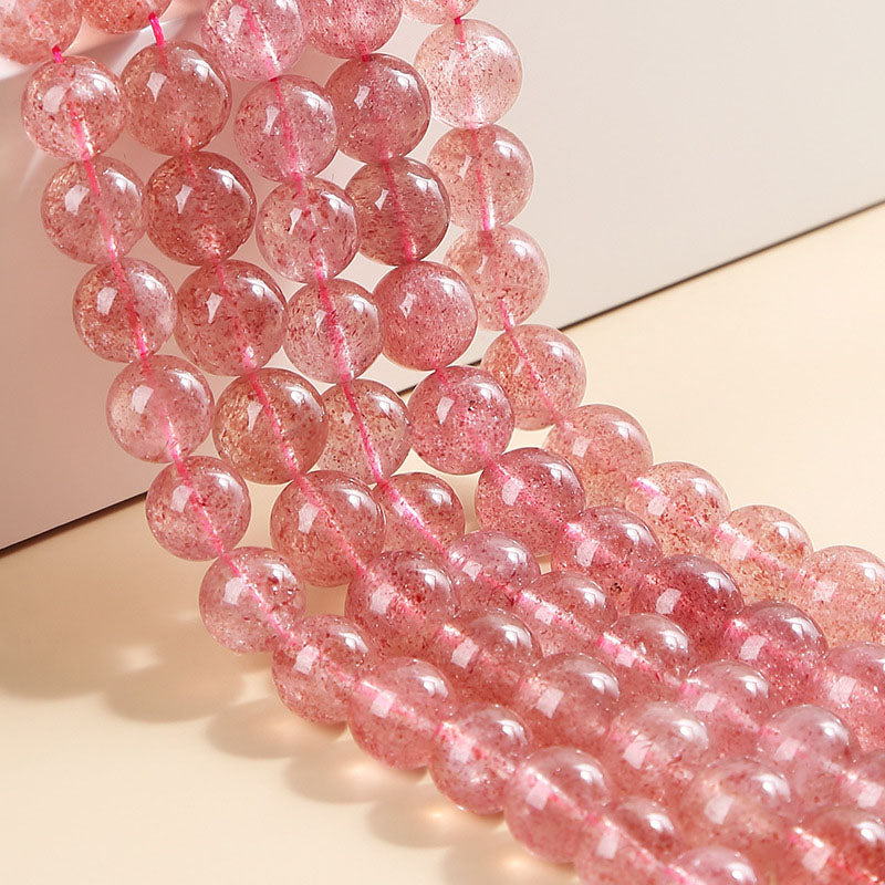 ストロベリークォー ツビーズ卸売 5A 8/10/12mm